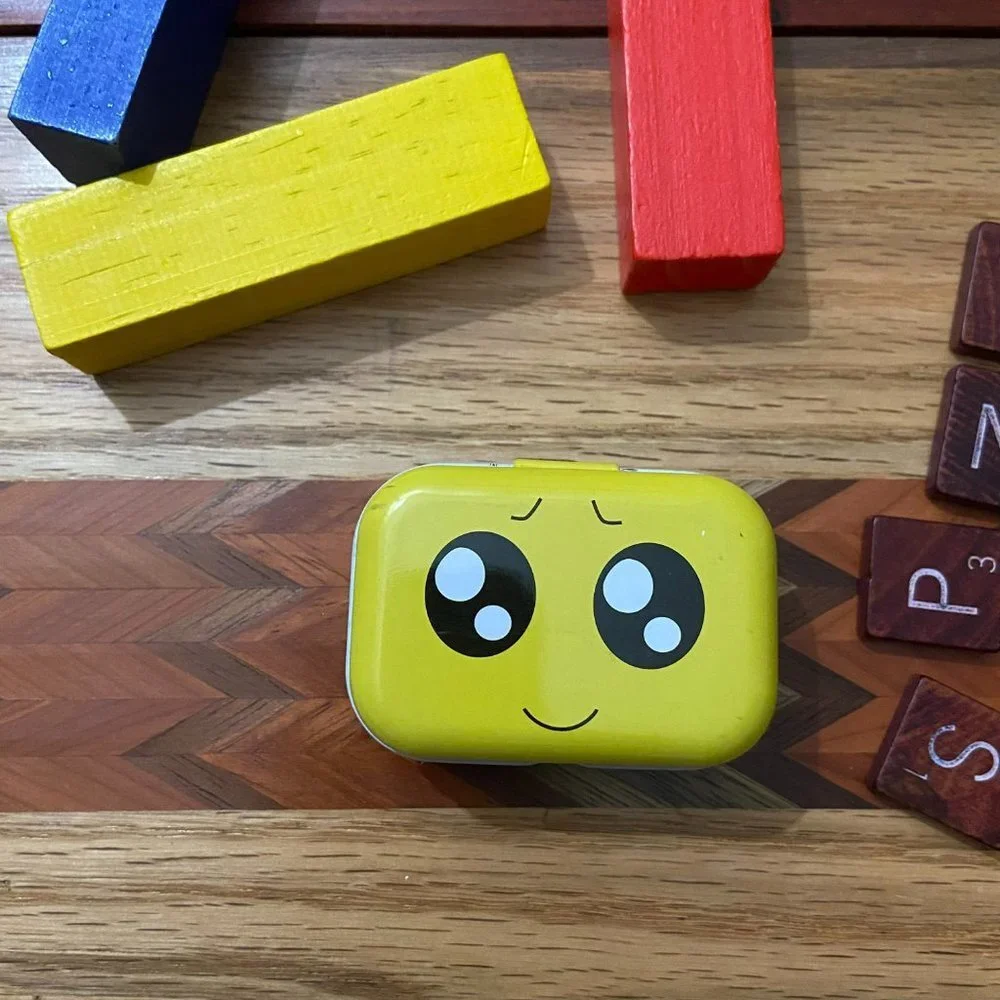 Cute Emoji - Yellow Mini Tin Box